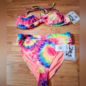 NWT CALIFORNIA SUNSHINE  brand Bikini, Bright Colors, Sz S, M,  L